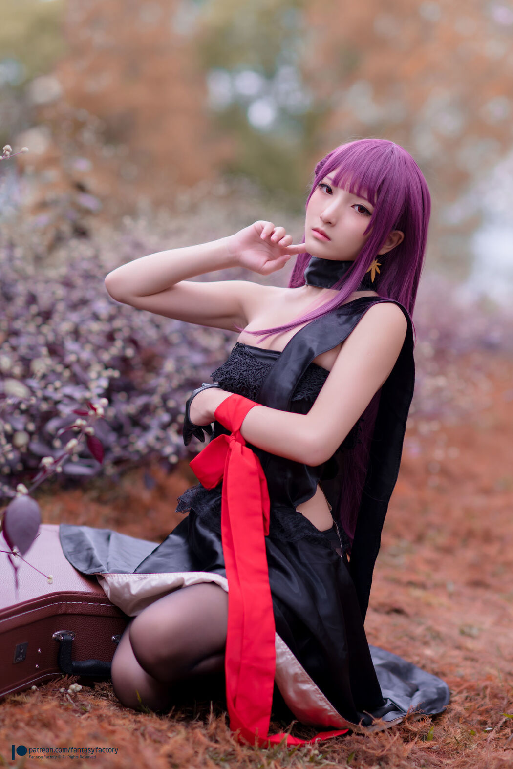 COSER Xiaoding "Black Silk + Vinyl + Female Killer" [Fantasy Factory]
