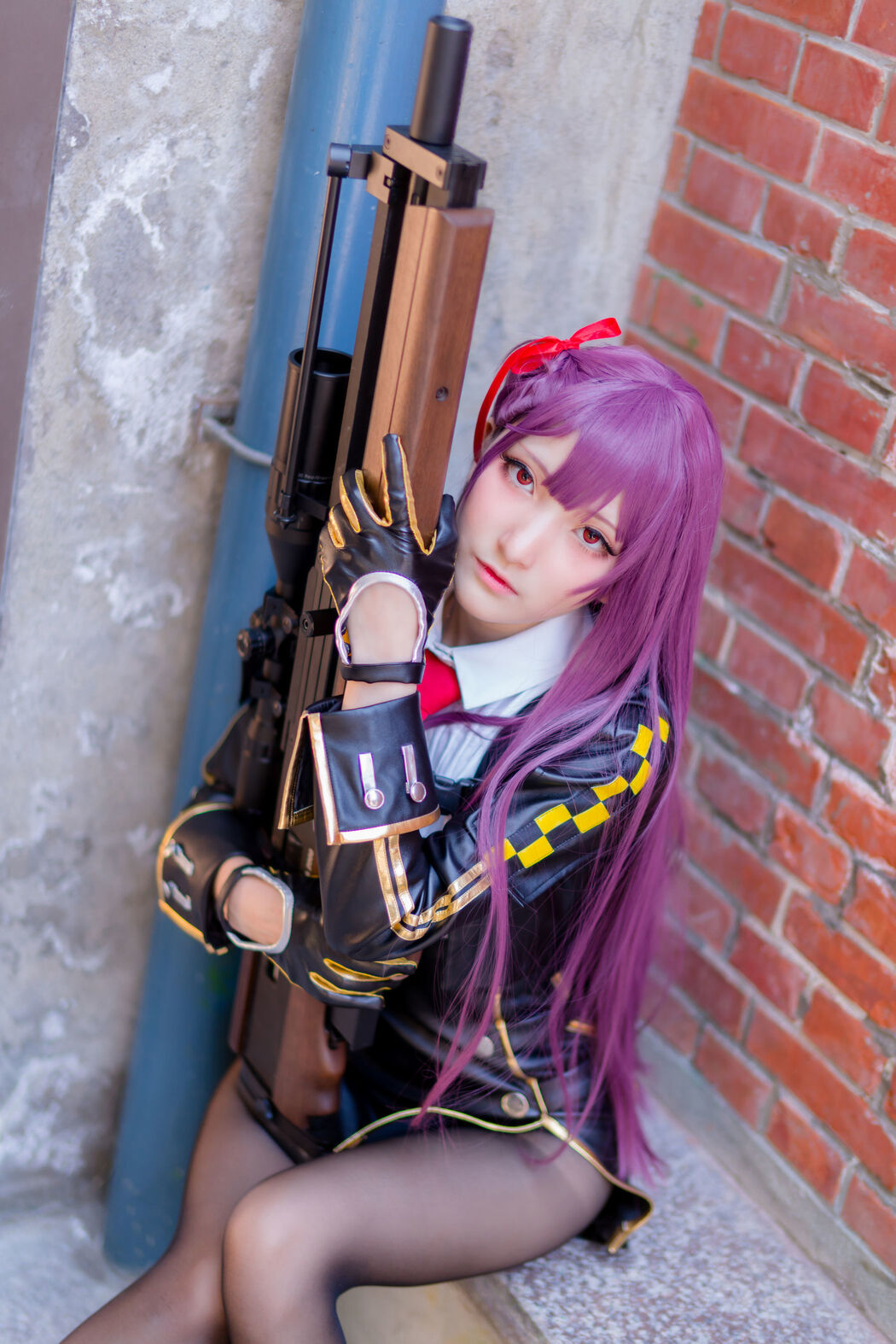 COSER Xiaoding "Black Silk + Vinyl + Female Killer" [Fantasy Factory]