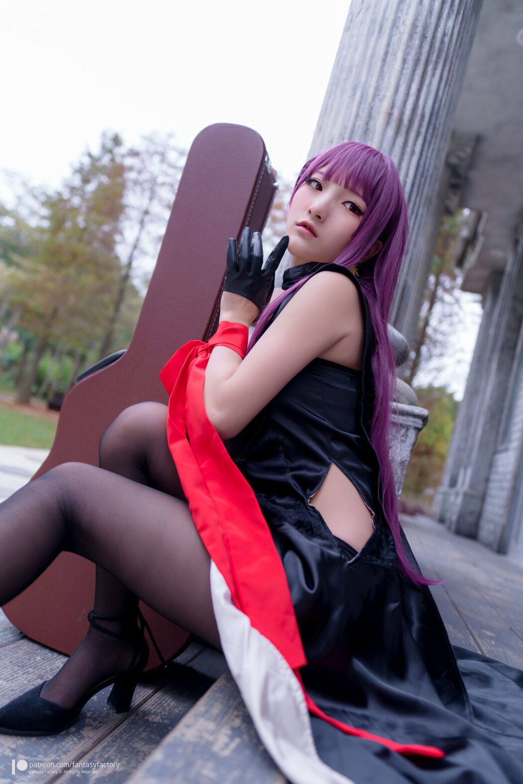 COSER Xiaoding "Black Silk + Vinyl + Female Killer" [Fantasy Factory]