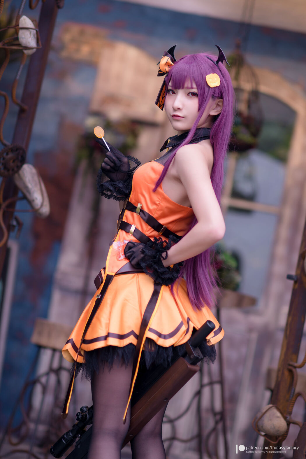 COSER Xiaoding "Black Silk + Vinyl + Female Killer" [Fantasy Factory]