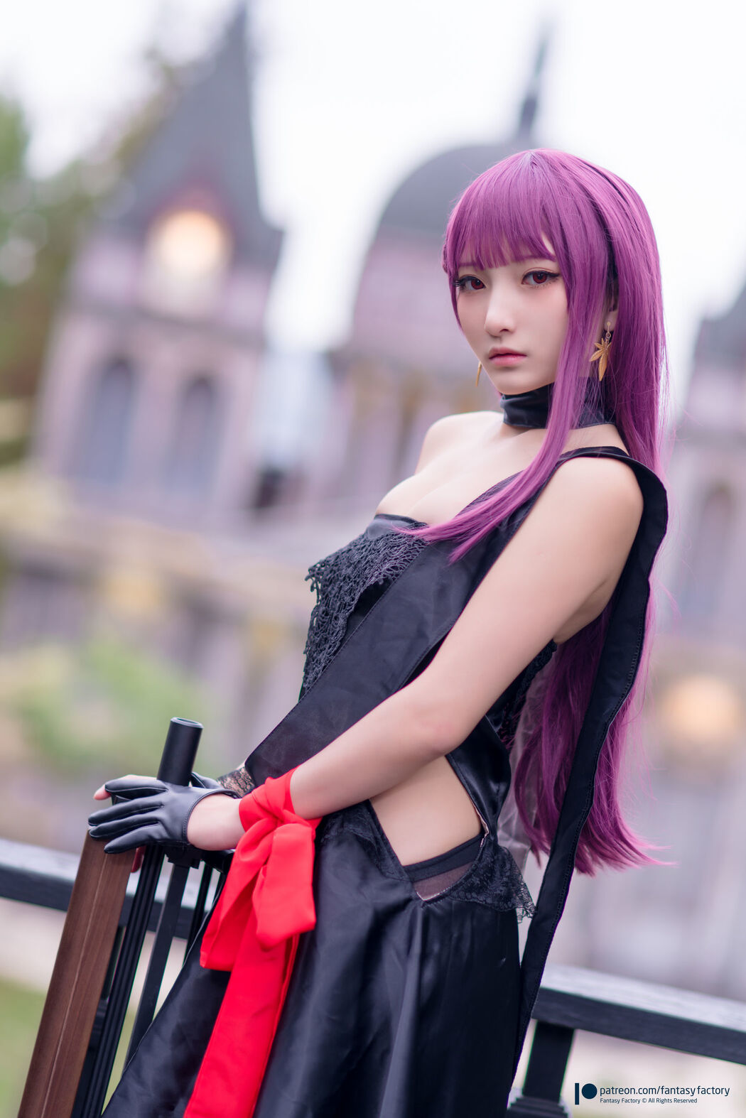 COSER Xiaoding "Black Silk + Vinyl + Female Killer" [Fantasy Factory]
