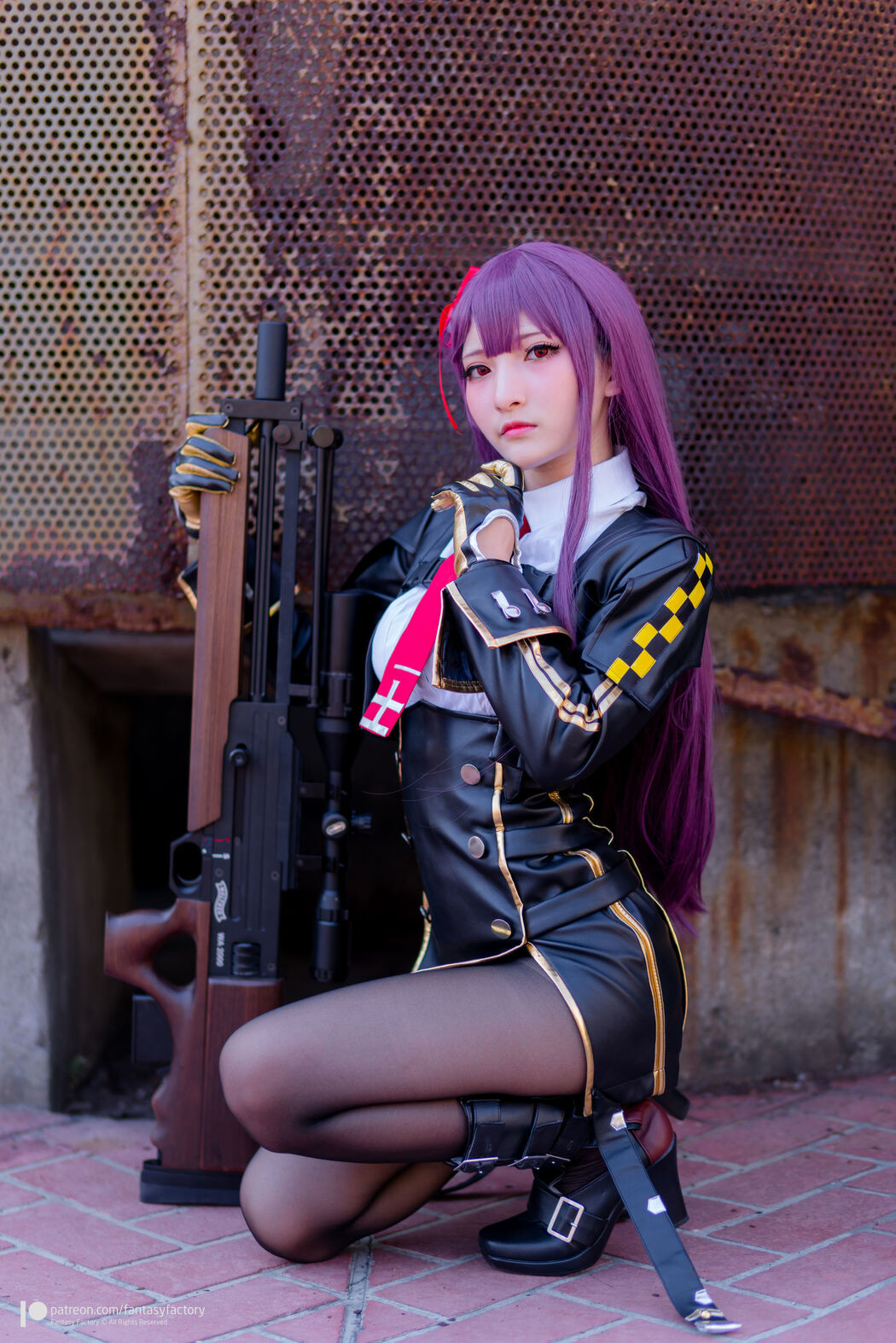 COSER Xiaoding "Black Silk + Vinyl + Female Killer" [Fantasy Factory]