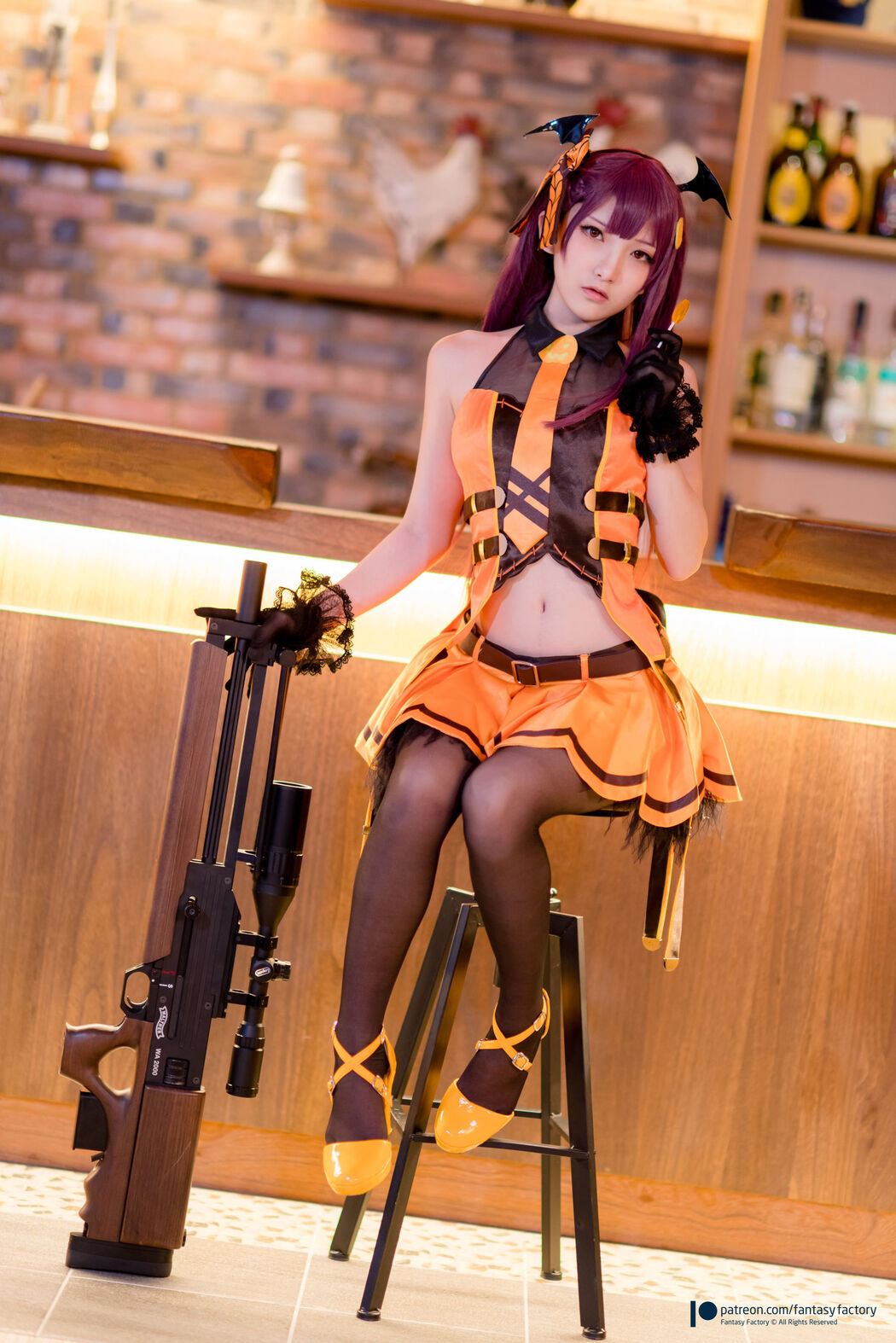 COSER Xiaoding "Black Silk + Vinyl + Female Killer" [Fantasy Factory]