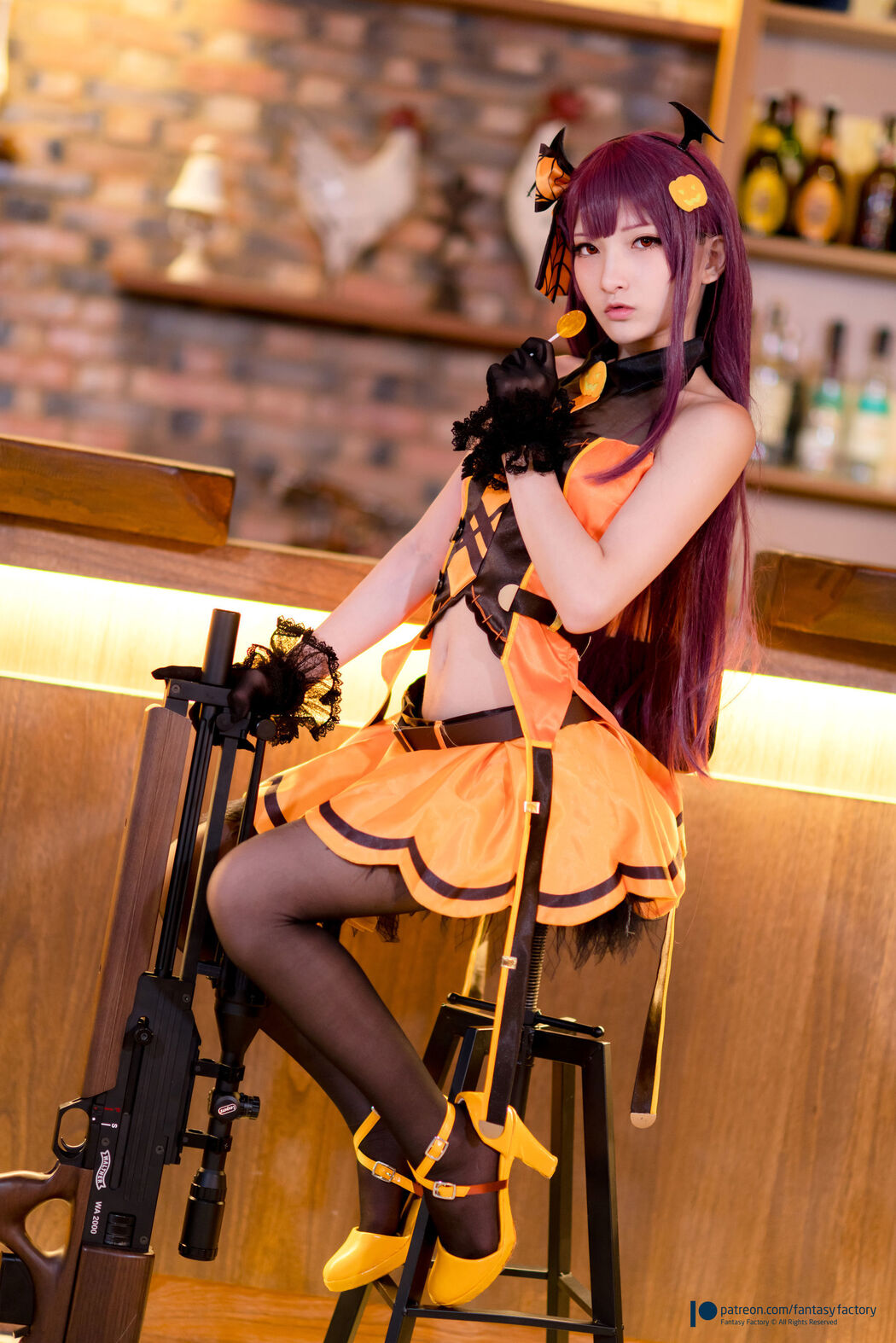 COSER Xiaoding "Black Silk + Vinyl + Female Killer" [Fantasy Factory]