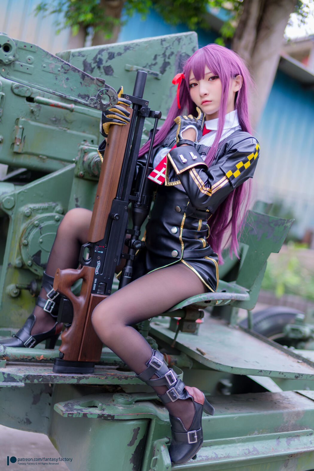 COSER Xiaoding "Black Silk + Vinyl + Female Killer" [Fantasy Factory]