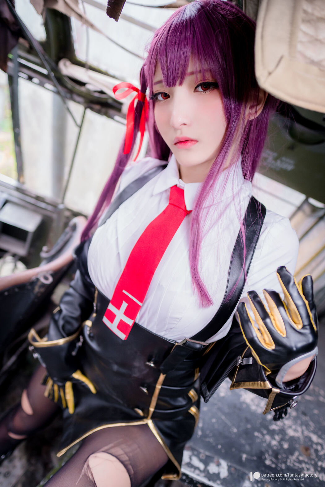 COSER Xiaoding "Black Silk + Vinyl + Female Killer" [Fantasy Factory]