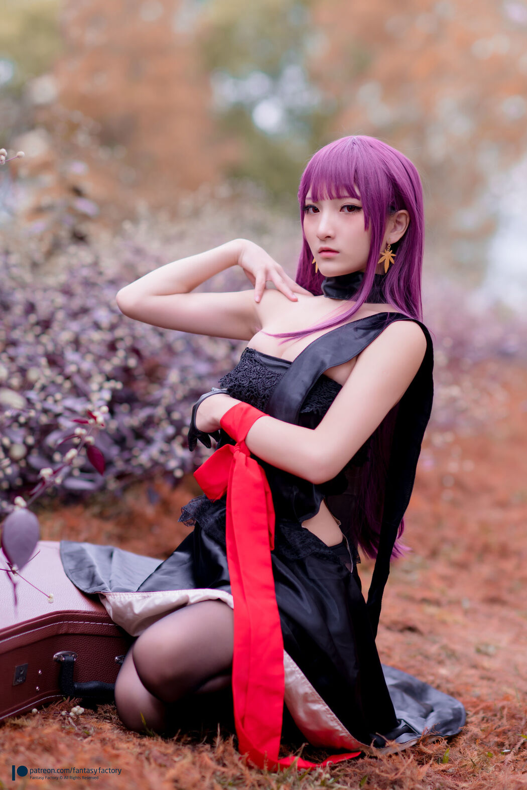 COSER Xiaoding "Black Silk + Vinyl + Female Killer" [Fantasy Factory]