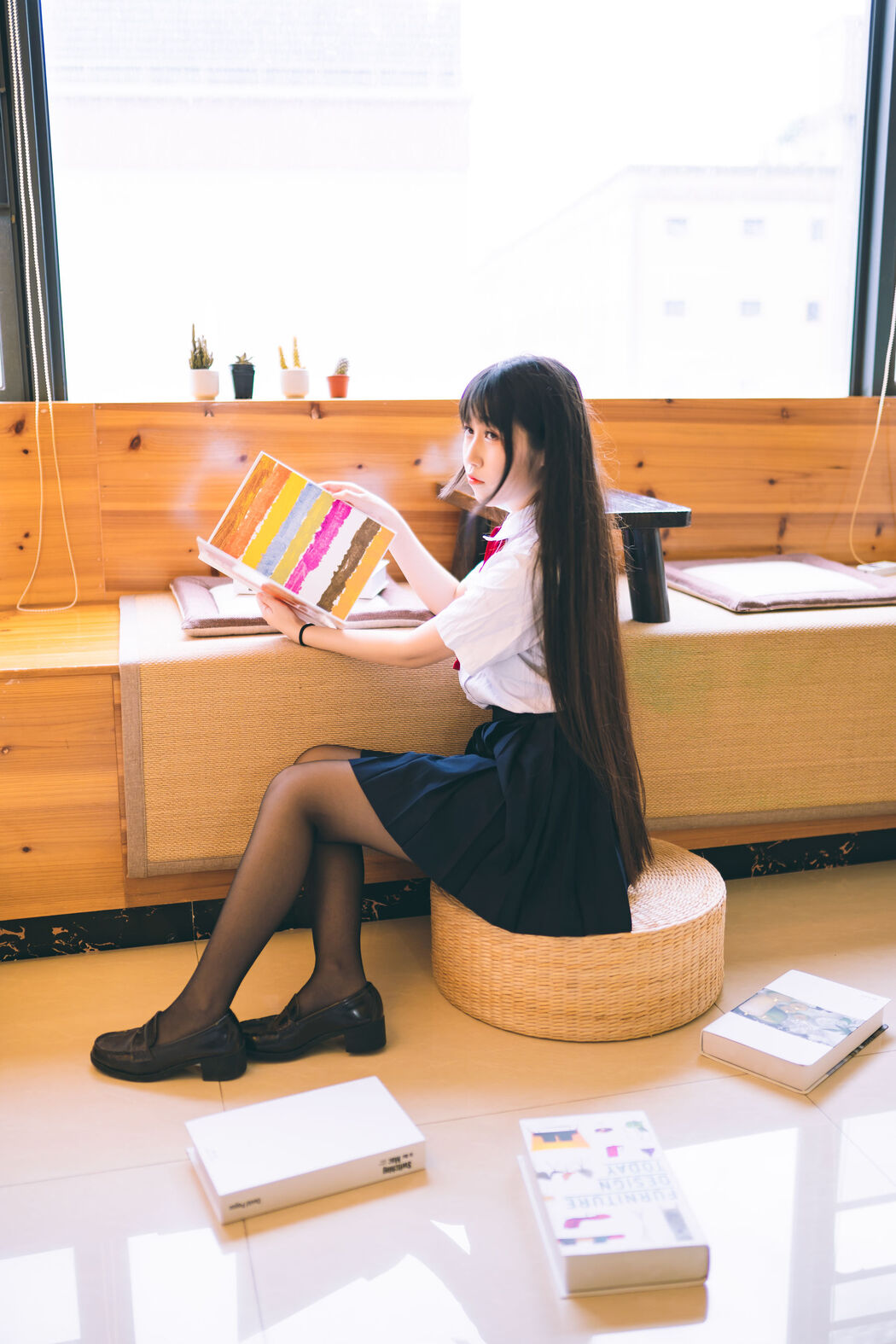 [Welfare COS] Weibo Popular Coser Do Not Stay Cat - School Uniform JK