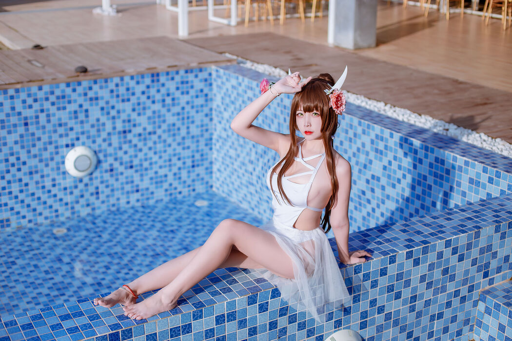 [Welfare COS] Popular Coser Nizuo Nisa - Blue Blue Sturgeon Swimsuit