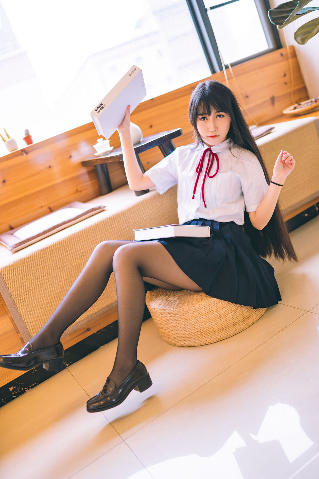 [Welfare COS] Weibo Popular Coser Do Not Stay Cat - School Uniform JK