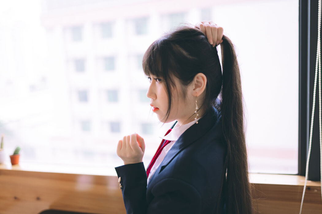 [Welfare COS] Weibo Popular Coser Do Not Stay Cat - School Uniform JK