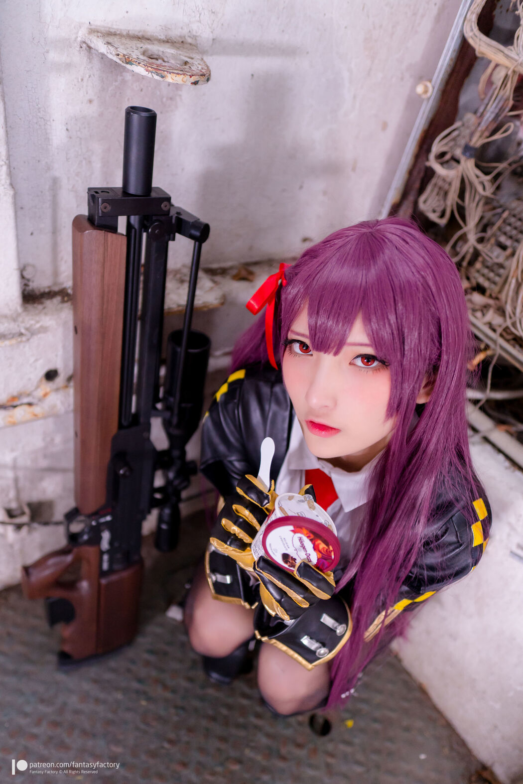 COSER Xiaoding "Black Silk + Vinyl + Female Killer" [Fantasy Factory]