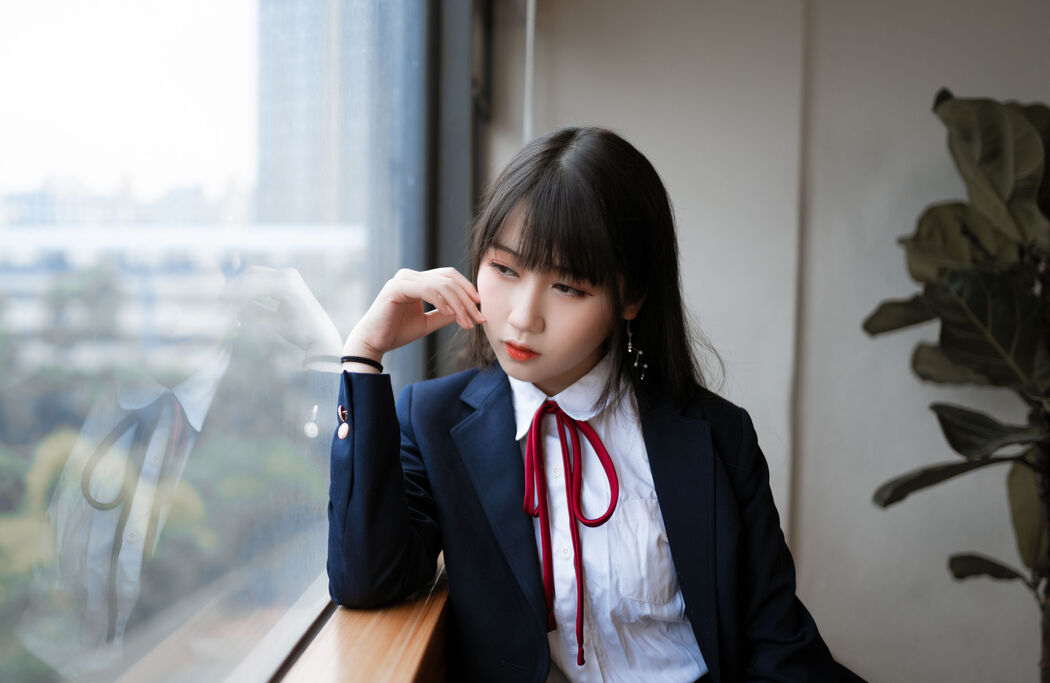 [Welfare COS] Weibo Popular Coser Do Not Stay Cat - School Uniform JK