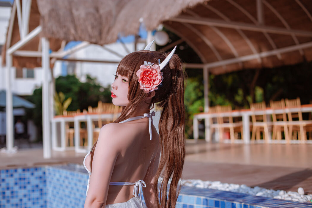 [Welfare COS] Popular Coser Nizuo Nisa - Blue Blue Sturgeon Swimsuit