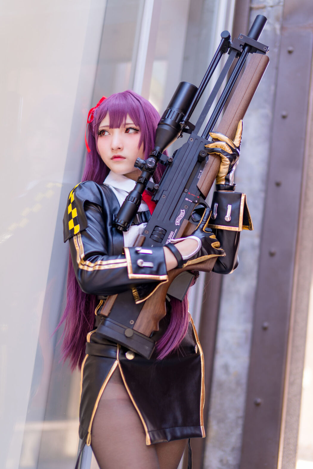 COSER Xiaoding "Black Silk + Vinyl + Female Killer" [Fantasy Factory]