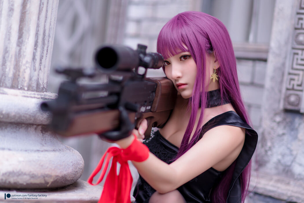 COSER Xiaoding "Black Silk + Vinyl + Female Killer" [Fantasy Factory]