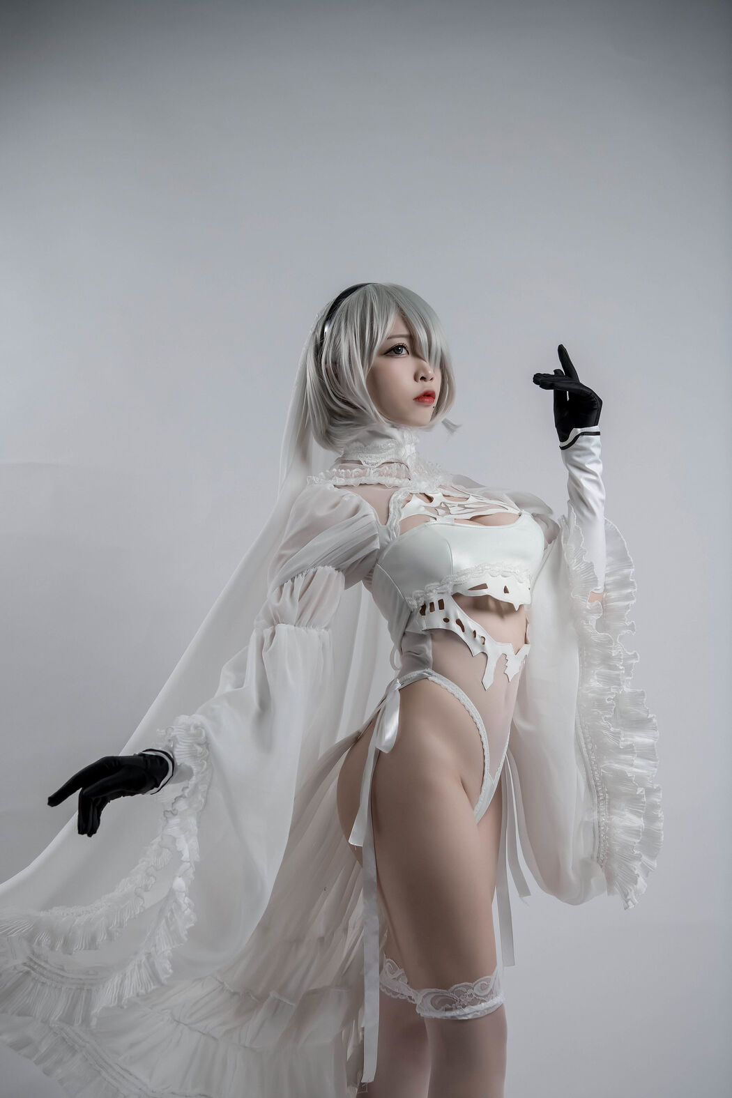 [COS Welfare] Popular Coser Nizuo Nisa - 2B Doujin Flower Marriage