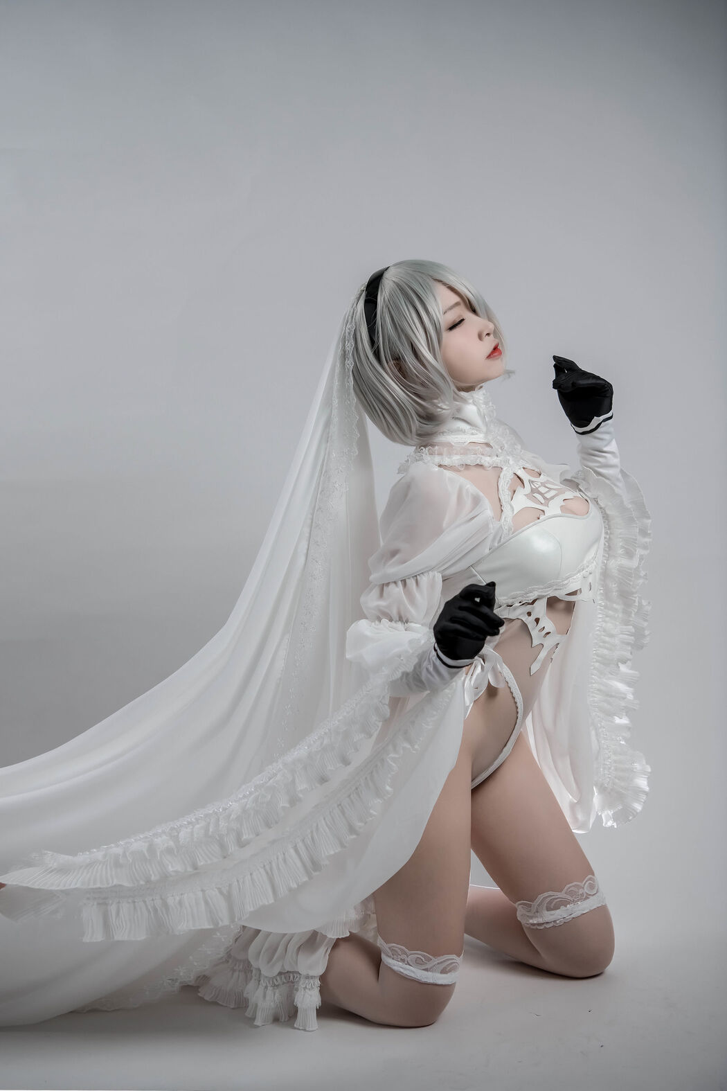 [COS Welfare] Popular Coser Nizuo Nisa - 2B Doujin Flower Marriage