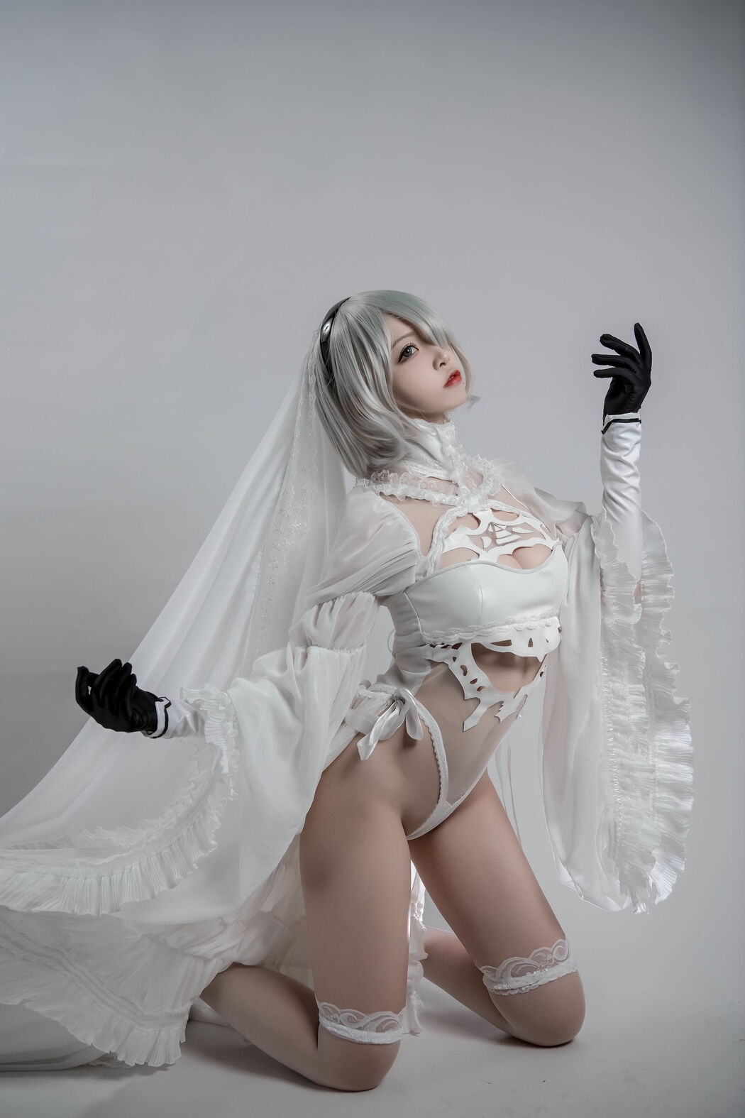 [COS Welfare] Popular Coser Nizuo Nisa - 2B Doujin Flower Marriage