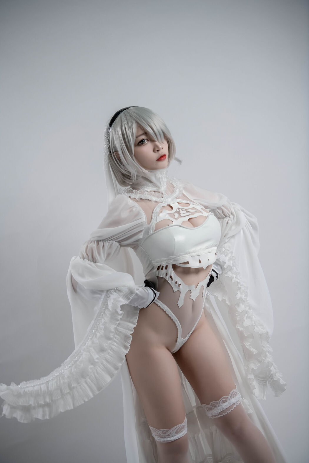 [COS Welfare] Popular Coser Nizuo Nisa - 2B Doujin Flower Marriage