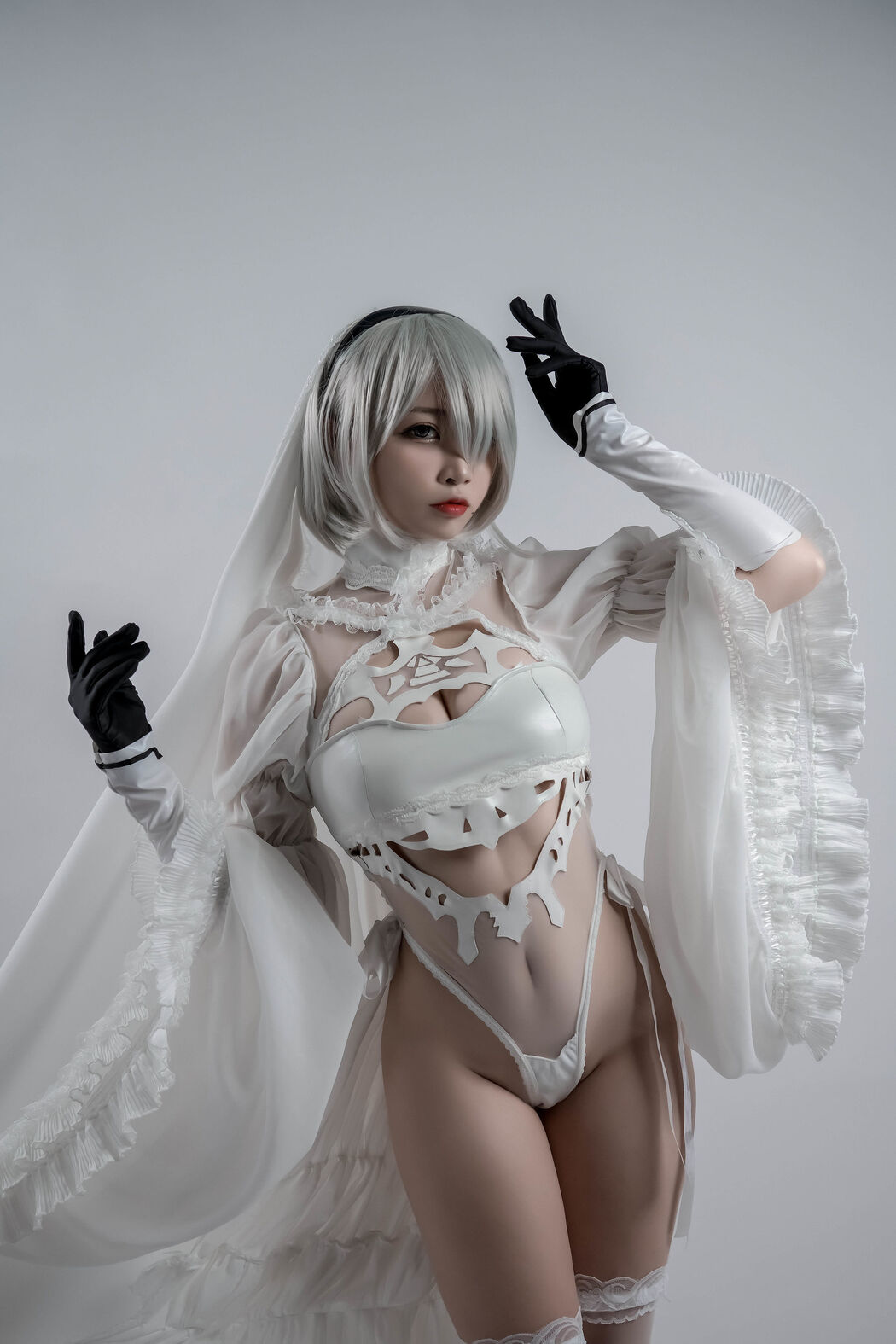 [COS Welfare] Popular Coser Nizuo Nisa - 2B Doujin Flower Marriage