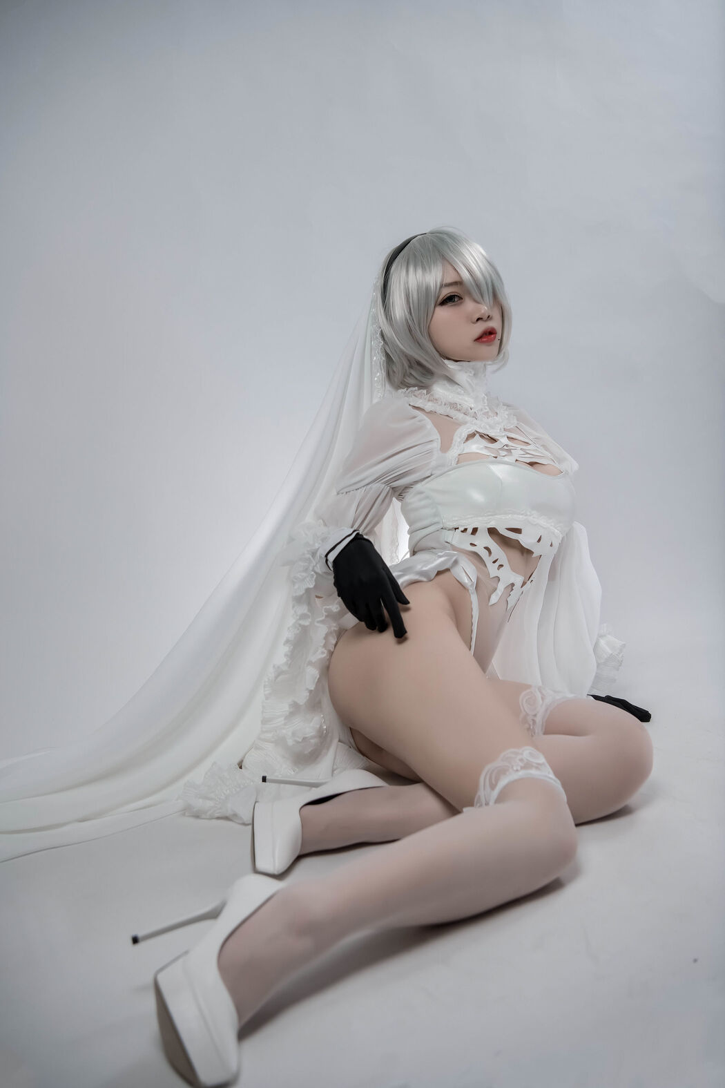 [COS Welfare] Popular Coser Nizuo Nisa - 2B Doujin Flower Marriage