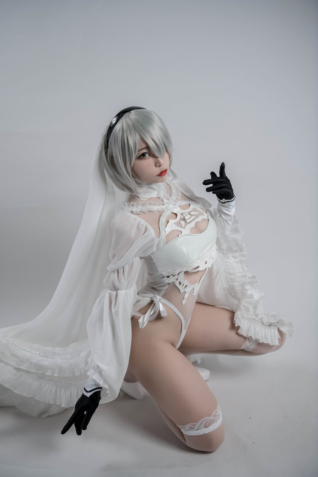 [COS Welfare] Popular Coser Nizuo Nisa - 2B Doujin Flower Marriage