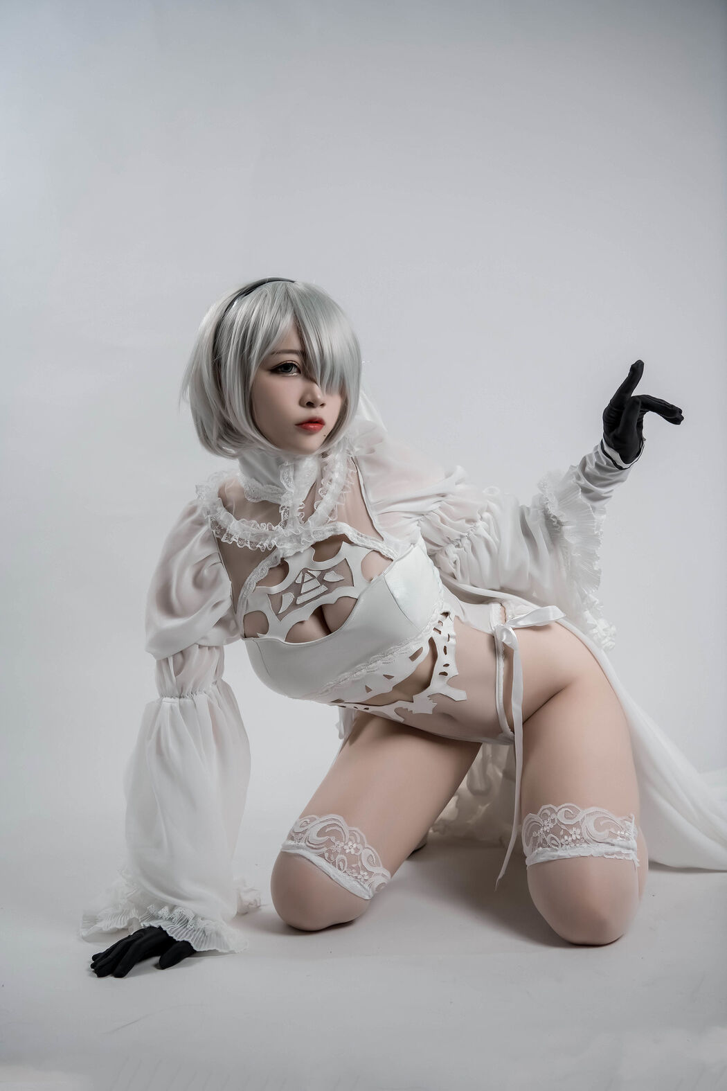 [COS Welfare] Popular Coser Nizuo Nisa - 2B Doujin Flower Marriage