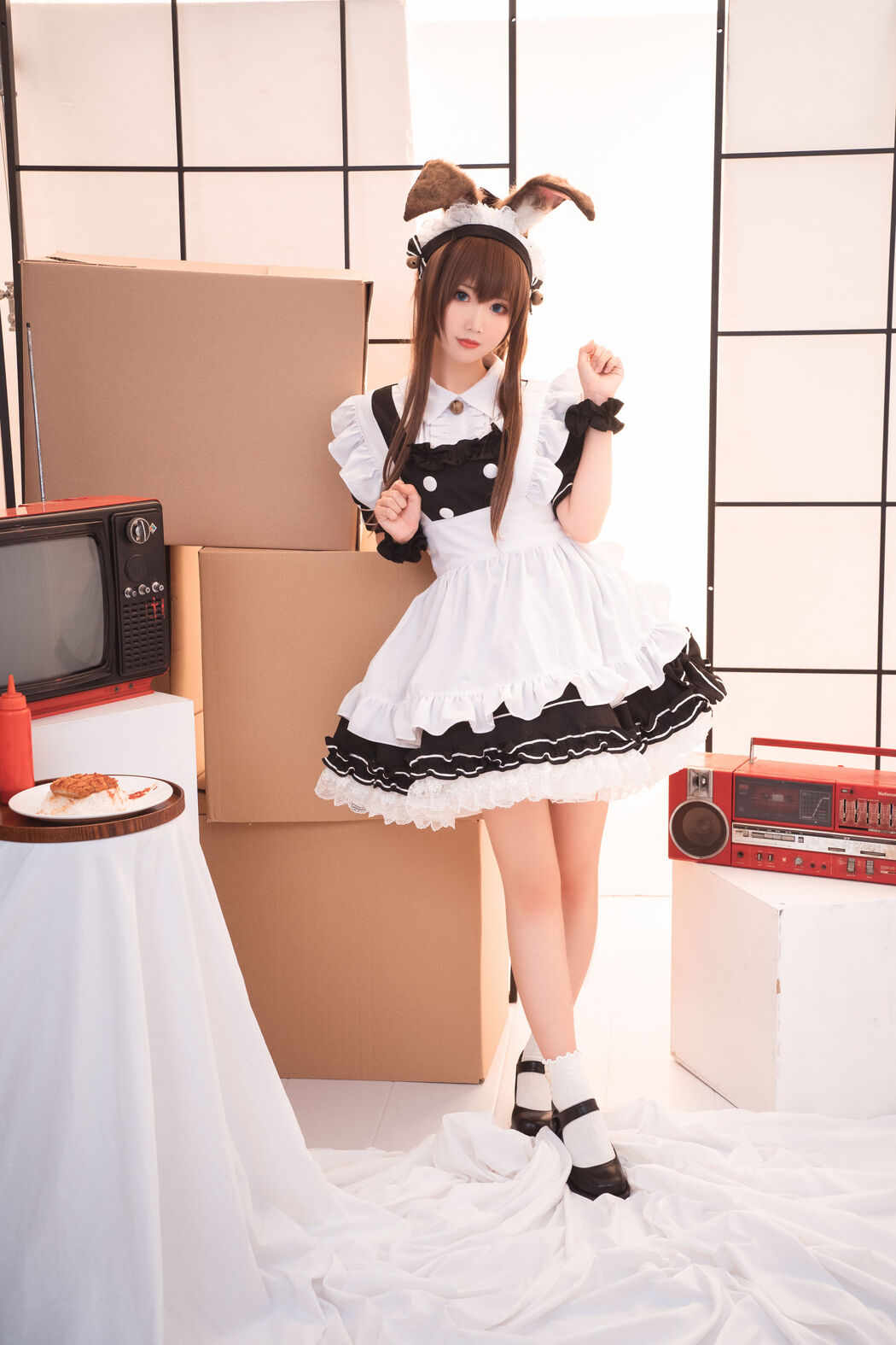 [Cosplay Photo] Cute and popular Coser Noodle Fairy - Ami Donkey Maid Cover Photo