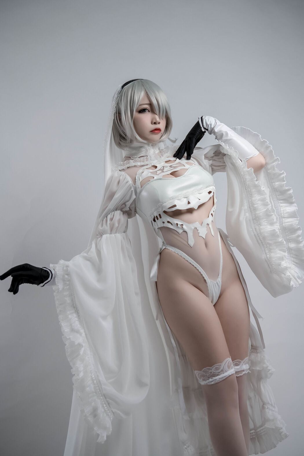 [COS Welfare] Popular Coser Nizuo Nisa - 2B Doujin Flower Marriage