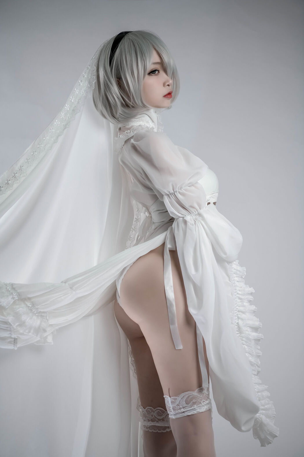 [COS Welfare] Popular Coser Nizuo Nisa - 2B Doujin Flower Marriage