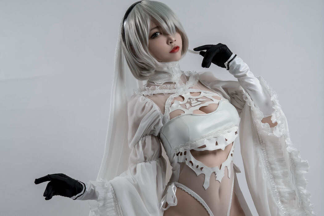 [COS Welfare] Popular Coser Nizuo Nisa - 2B Doujin Flower Marriage