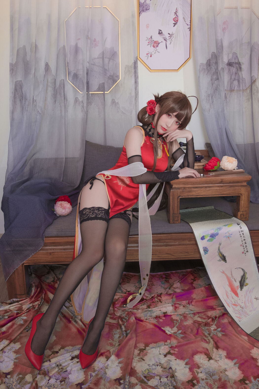 [Cosplay Photo] Coser Hoshino saori - DSR-50 Red Peony