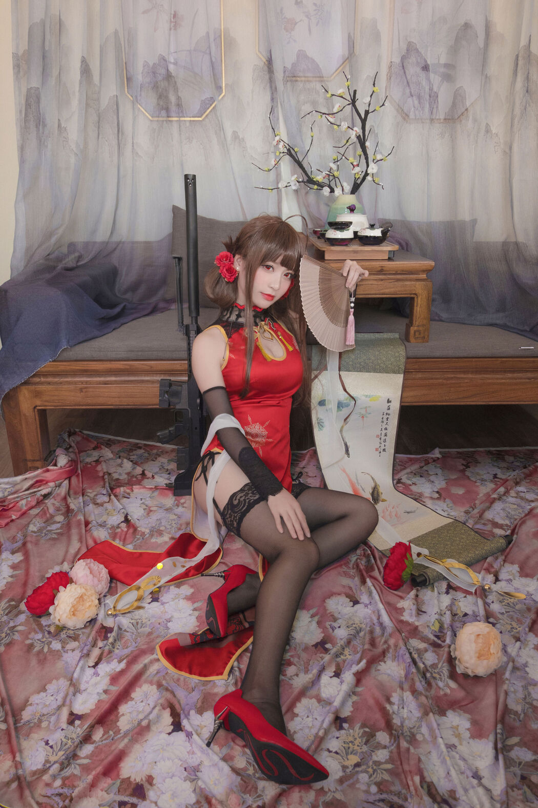 [Cosplay Photo] Coser Hoshino saori - DSR-50 Red Peony