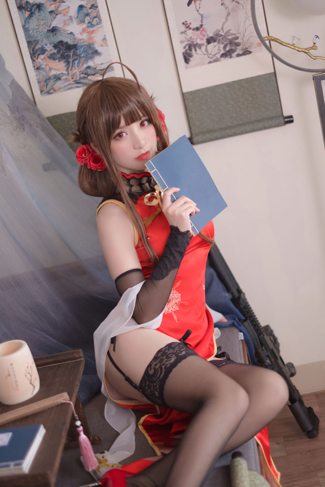 [Cosplay Photo] Coser Hoshino saori - DSR-50 Red Peony