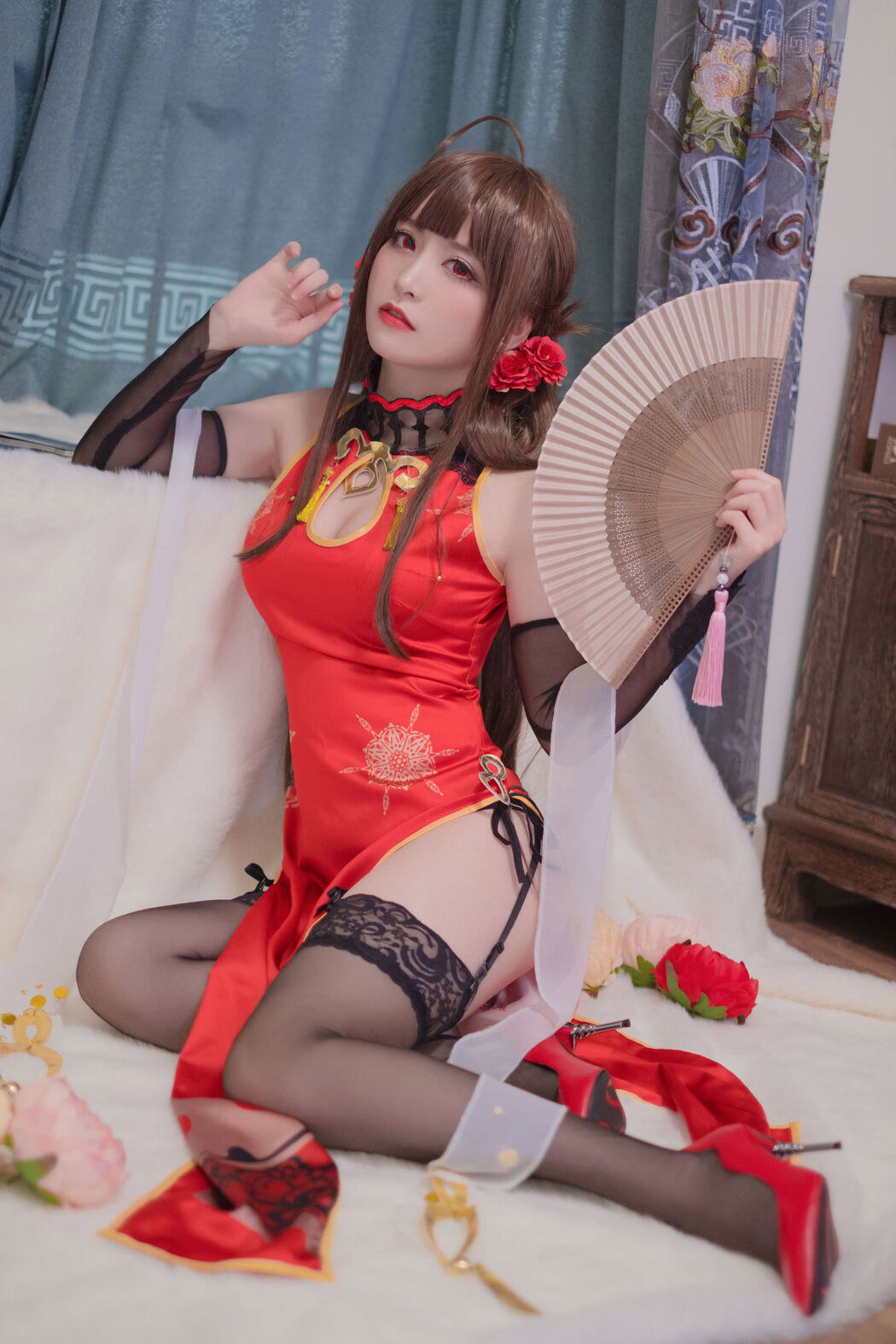 [Cosplay Photo] Coser Hoshino saori - DSR-50 Red Peony