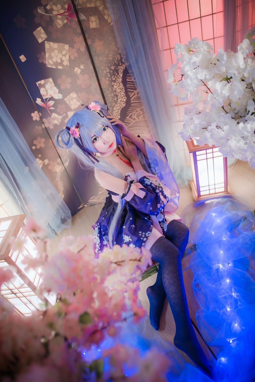 [Cosplay Photo] Popular Coser Nizo Nisa - Double Ponytail