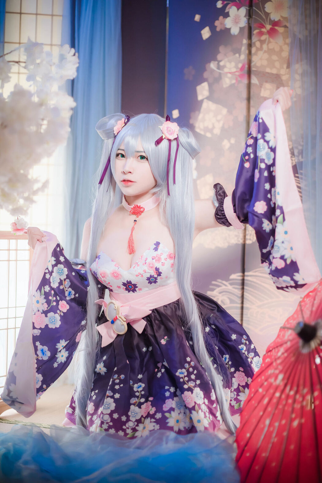 [Cosplay Photo] Popular Coser Nizo Nisa - Double Ponytail