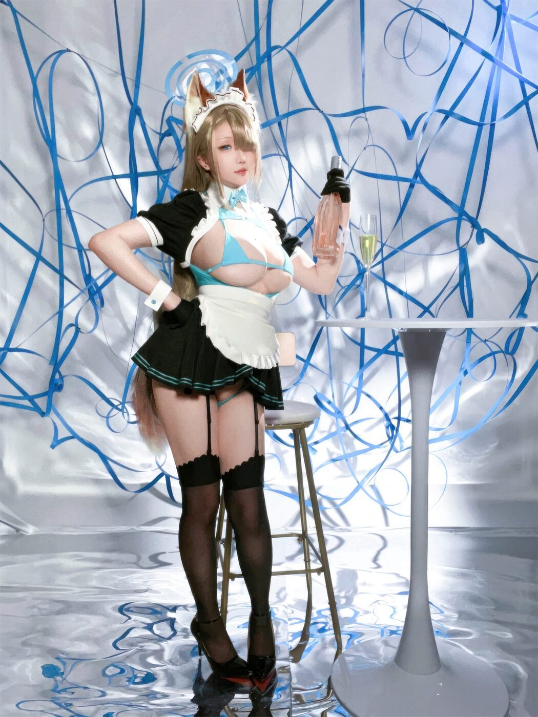 Coser@星之迟迟Hoshilily – 2023年12月计划C – 明日奈同人女仆 Part2