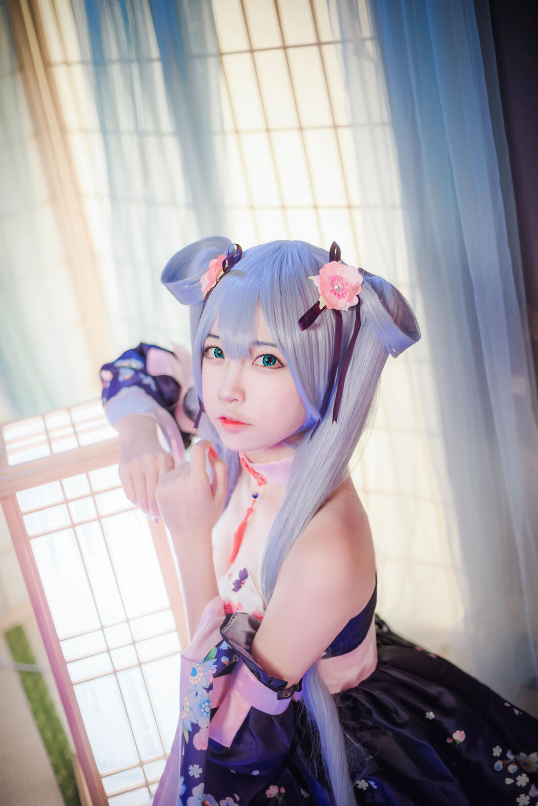 [Cosplay Photo] Popular Coser Nizo Nisa - Double Ponytail