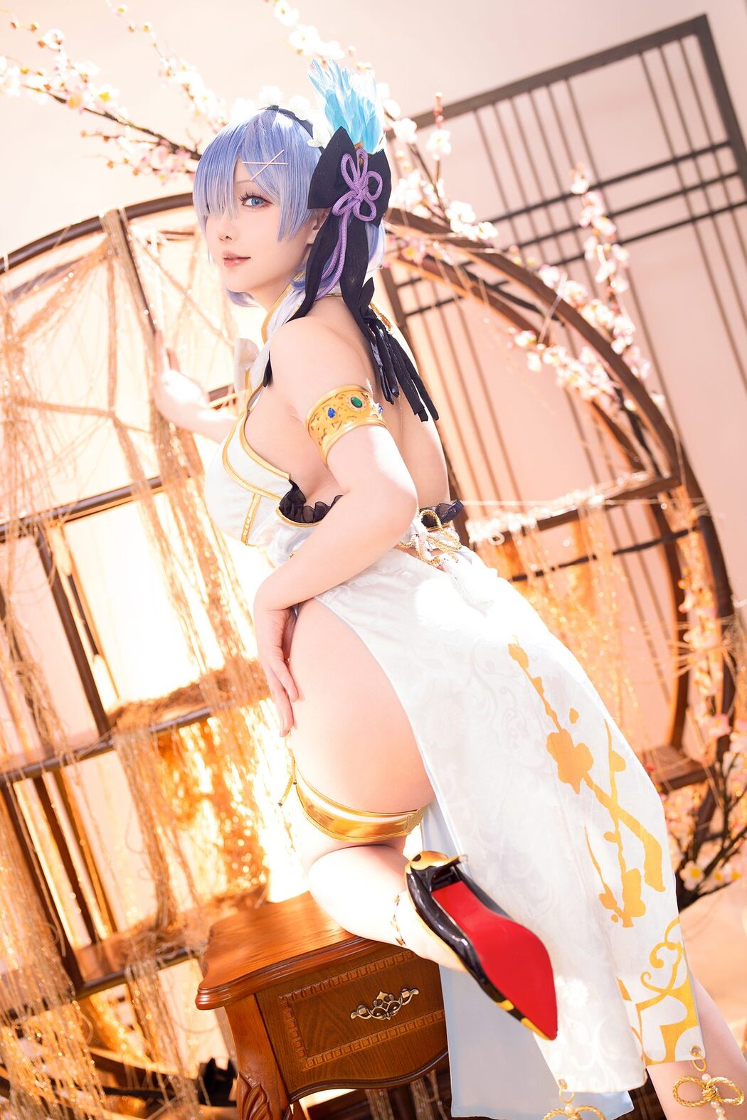 Coser@星之迟迟Hoshilily – 2024年01月计划B 蕾姆旗袍