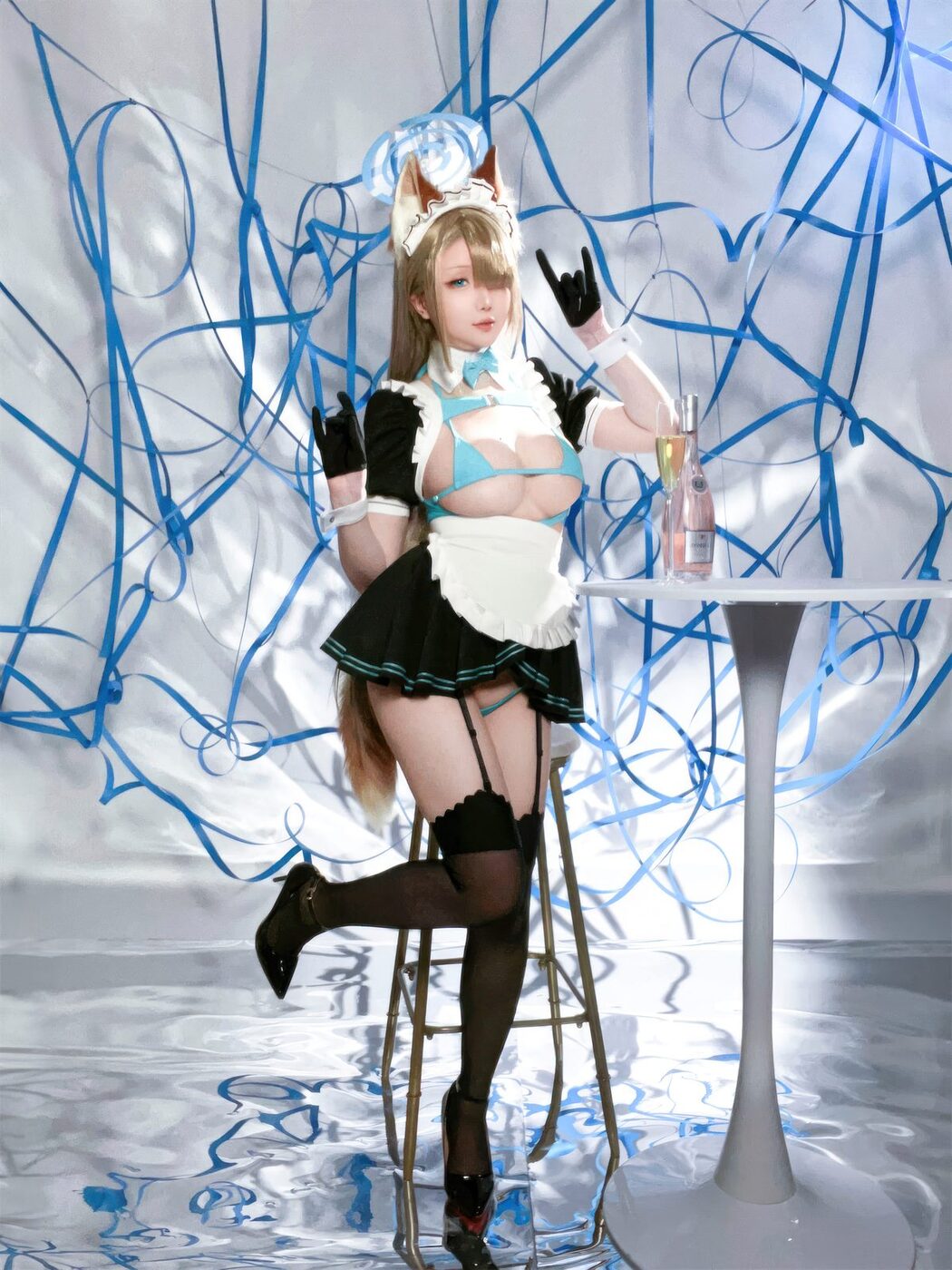 Coser@星之迟迟Hoshilily – 2023年12月计划C – 明日奈同人女仆 Part2