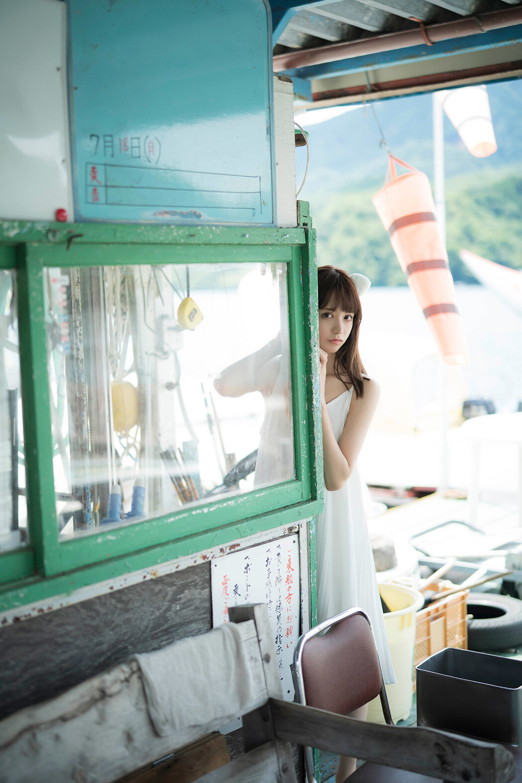 Fuuka Mori 森ふう花, FLASHデジタル写真集 「潮風に誘われて」 Set.03 Cover Photo