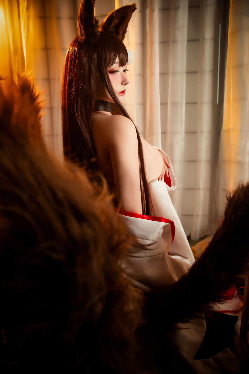 [Net Red COSER] High-value coser Nian Nian_D - Akagi White Wushou