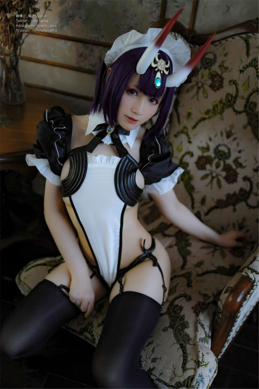 [Internet Celebrity COSER Photo] Cute girl Nyako Nyako-Sake Swallow Maid