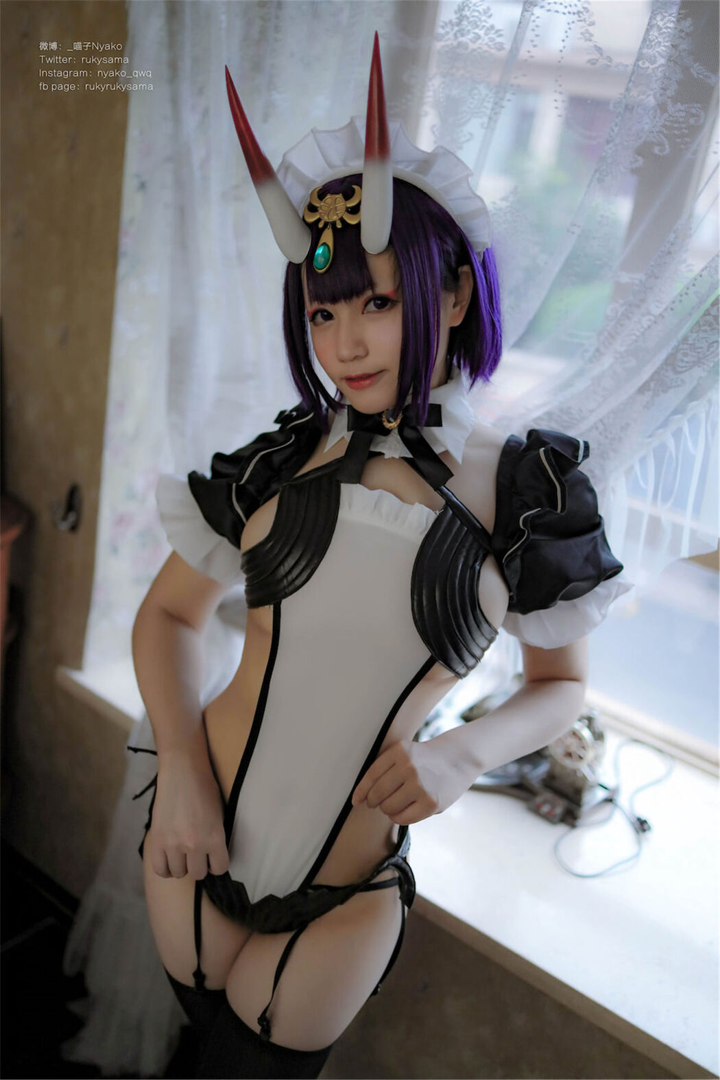 [Internet Celebrity COSER Photo] Cute girl Nyako Nyako-Sake Swallow Maid