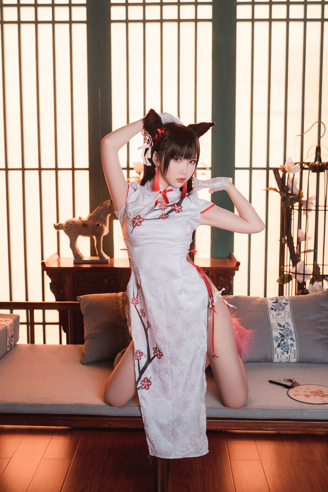 [Net Red COSER] Cute and popular Coser Noodle Fairy - Cheongsam Atago