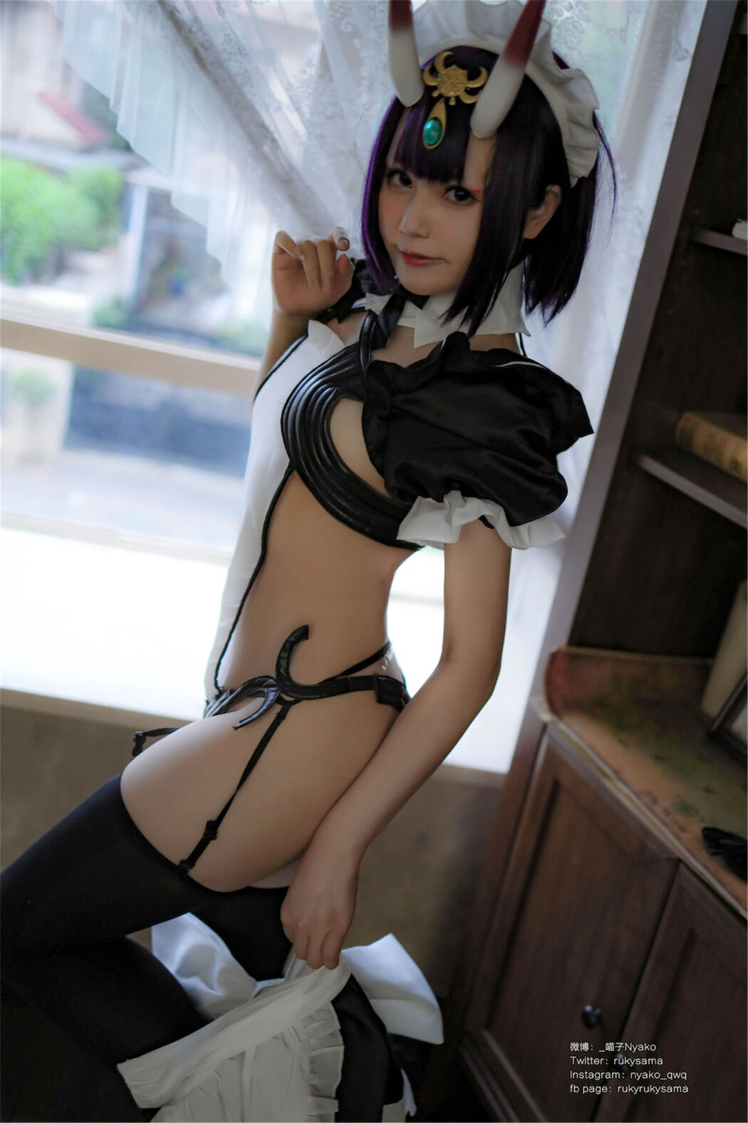 [Internet Celebrity COSER Photo] Cute girl Nyako Nyako-Sake Swallow Maid
