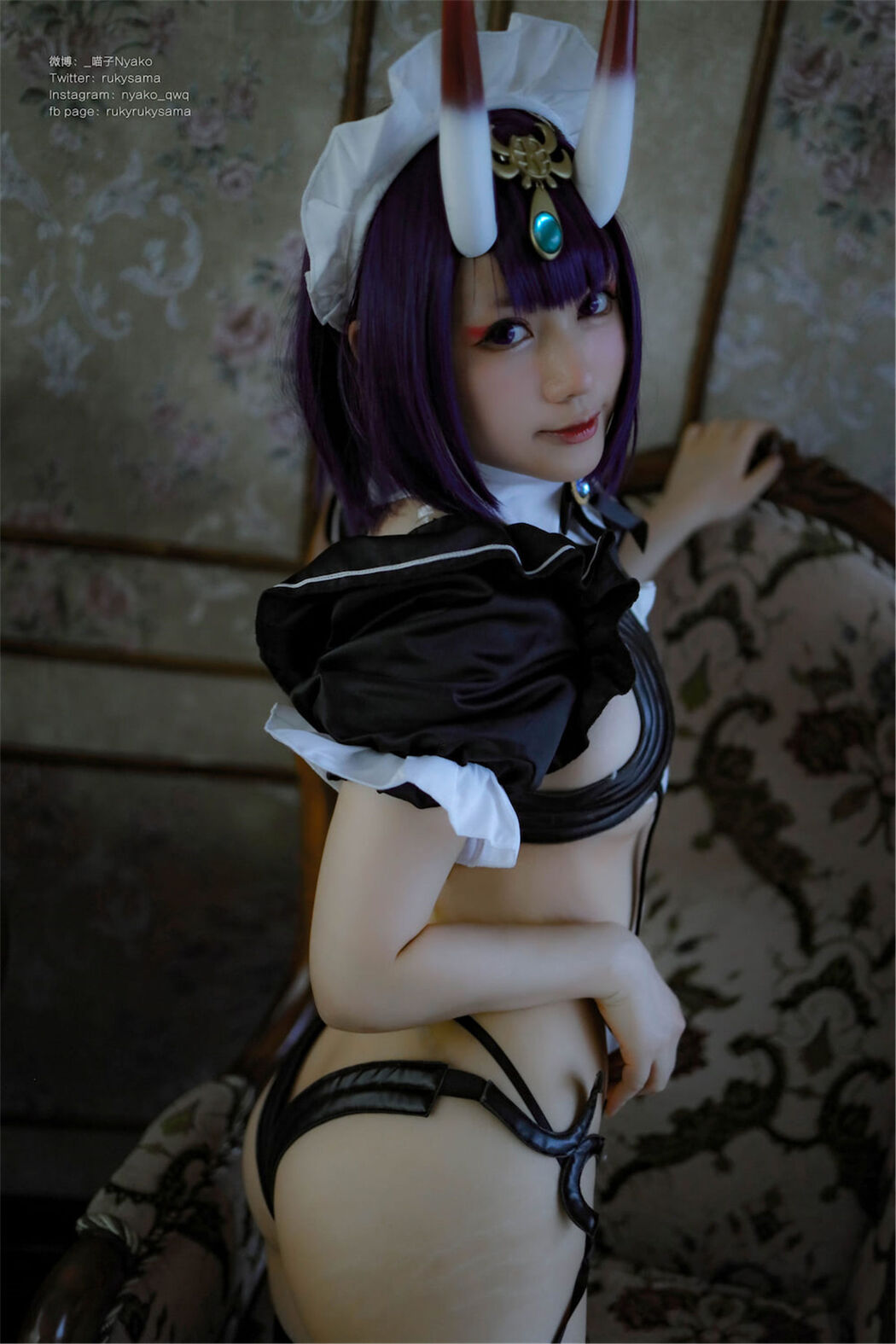 [Internet Celebrity COSER Photo] Cute girl Nyako Nyako-Sake Swallow Maid