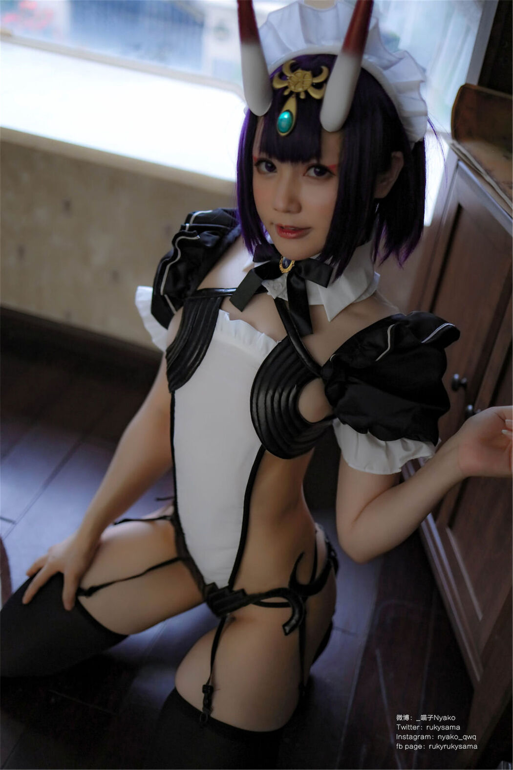 [Internet Celebrity COSER Photo] Cute girl Nyako Nyako-Sake Swallow Maid